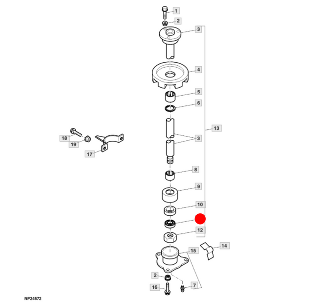 Lower Doffer Shaft Bearing